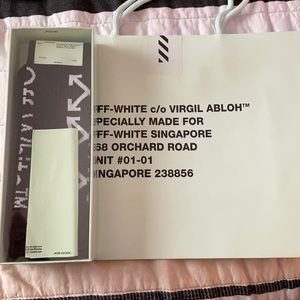 Off-White socks and bag